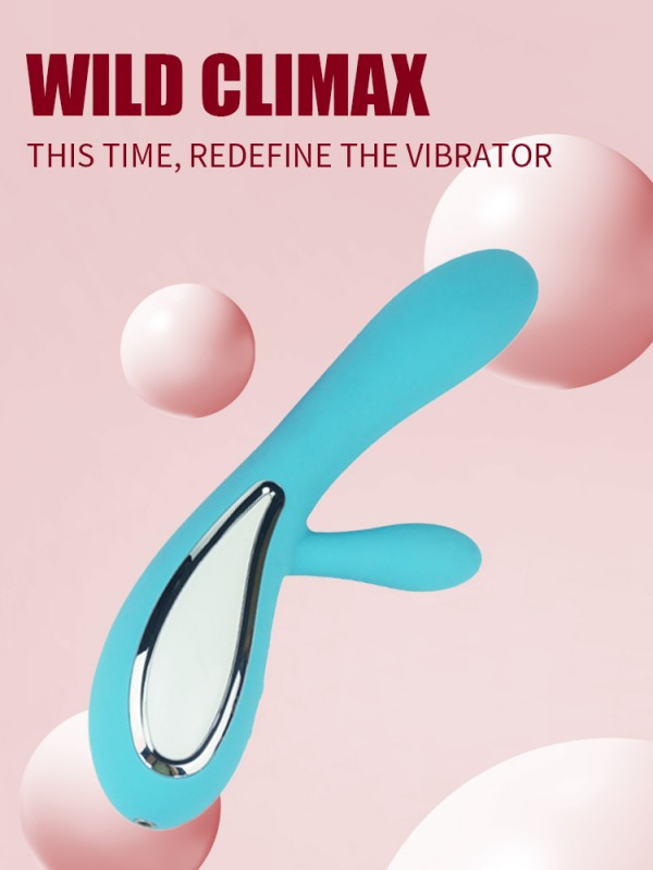 Clitoris Rabbit Vibrator, Dual Motors with 10 Vibration Modes, Waterproof and Rechargeable Dildo Massager for Clitoral G-spot Vaginal Anal Stimultion, Adult Sex Toys for Women Couples (Rose)