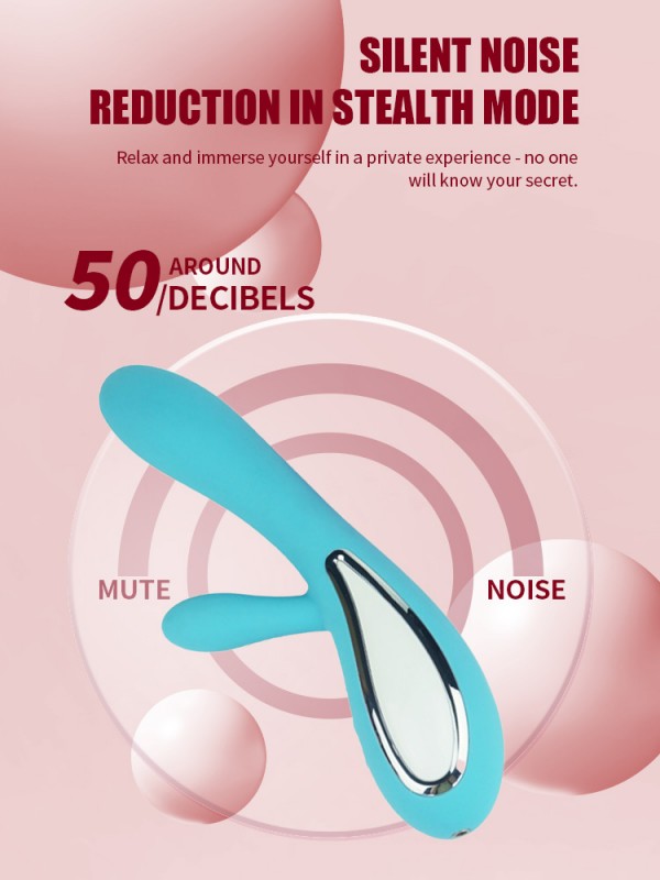 Clitoris Rabbit Vibrator, Dual Motors with 10 Vibration Modes, Waterproof and Rechargeable Dildo Massager for Clitoral G-spot Vaginal Anal Stimultion, Adult Sex Toys for Women Couples (Rose)